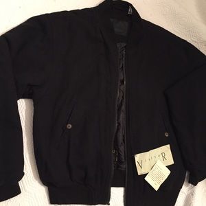 Visitor vintage 100% silk bomber jacket